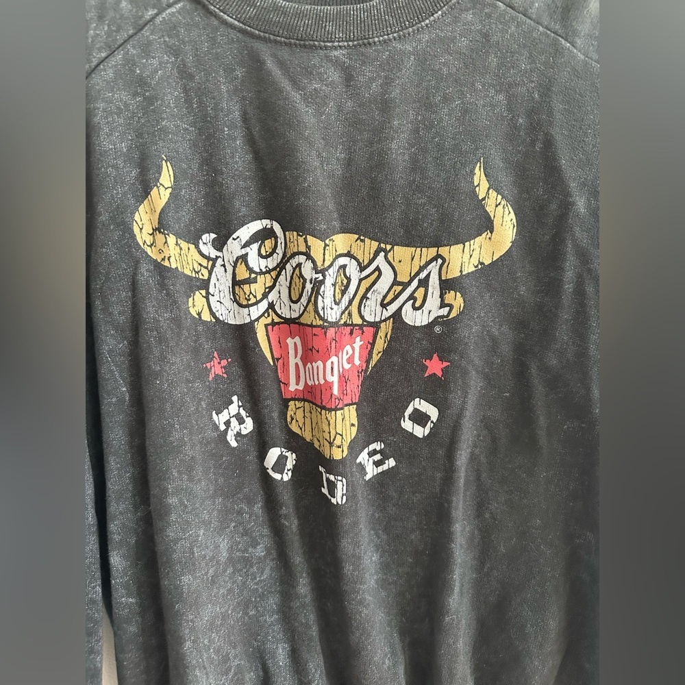 Coors Banquet Logo Graphic Crewneck Sweatshirt - Picture 3 of 9